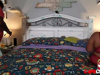 Ebony Mature BBW Tempts With Fat Ass For Burglar Cum