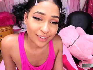 Adorable Brunette Teen 18+ Ryder Rey Sucks Cock Like Slut