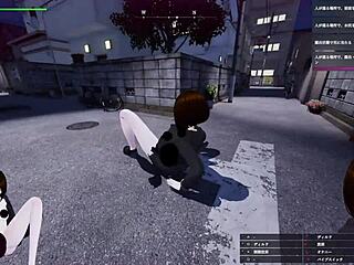 Exposed! Tall Girl Dares Night Park Flash In Secret Hentai Anime Thrill