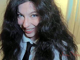 Hey, schoolgirl, are you sure you want me to fuck you hard in doggystyle before your parents get home? This big cock creampie might make you squirt!