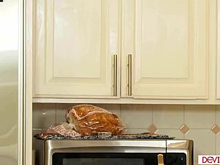 blonde granny takes on big black cock for deepthroat blowjob and interracial banging in group session