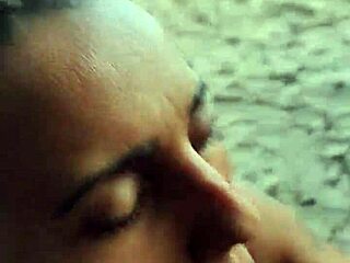 Hey, this amateur couple goes wild with public beach sex and a stranger joins for cumshot! 🌊🍆💦