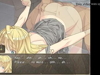 Slaves stuck in wall take intense gangbang anal banging and creampie in hentai game!