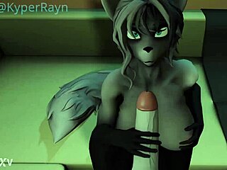 Alba Gives Leon Intense Handjob and Doggystyle Fuck in Furry Action!