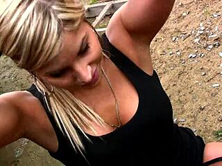 Why Does My Sexy Blonde Girlfriend Tease Me Smoking Outside in Stockings and Heels?