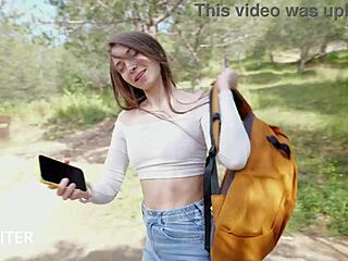 I planned a prank on this cute European beauty, but it turned into rough quickie sex with deepthroat and bondage.