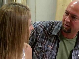 Wow, Busty Blonde Worker with Saggy Tits Cheats on Quickie Cowgirl Ride!