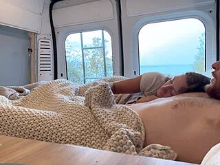 Hot Big-Tittied Babe Fucks Boyfriend In Van During Horny Hiking Adventure. Molly Pills Ft Conorpov Outdoor Action