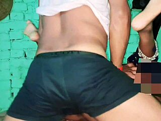 friends wife from indian village gets anniversary gift with playful intimacy