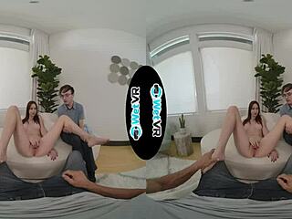 Watch Out! Skinny Teen 18+ Melanie Marie Humiliates Boyfriend By Riding Huge Cock To Creampie While He Watches!