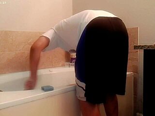 just tidying up the bathroom as a regular homemade chore