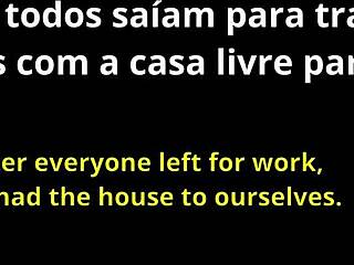 carinho de meio-irm�o with brunette teen 18+ big cock anal blowjob