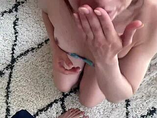 Italian milf gets her throat and pussy fucked hard, ending with a creamy creampie.