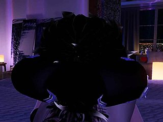 Handjob and sucked off by femboy with cock jerking action