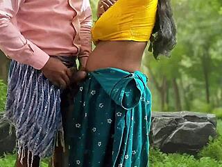 A skinny student gets fucked hard in the forest outdoors.