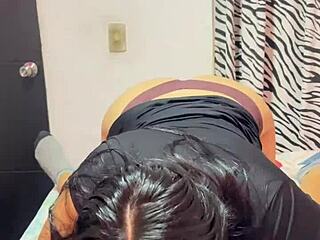 mi cuñada llega de una fiesta con su vestido sexy con ganas de coger