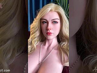 Hey, check out this gorgeous blonde babe with huge boobs showing her hot body in lingerie 😍