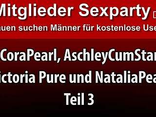 Deutsche teen 18+ party with music and users banging without condoms in creampie gangbang orgy