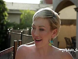 you cant show up nude to an open house or men will try to fuck your blonde milf pussy on the beach