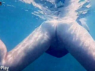 Oh yeah, feel that underwater creampie filling my pussy after swimming!