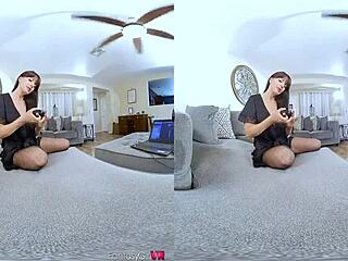 Catalina cruz girlfriend in vr porn mistress lingerie stockings heels