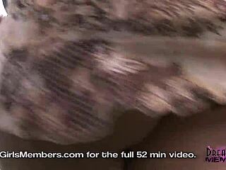 thick latina flashes shaved assets publicly then bares all privately