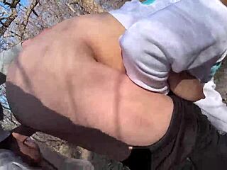 Curvy milf wife pounded hard in public shower and camp outdoors