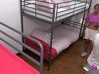 horny landlady valeria del rio tests new bed with wild cowgirl fuck