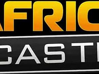 Naughty ebony teen twerks big ass on white cock pov casting