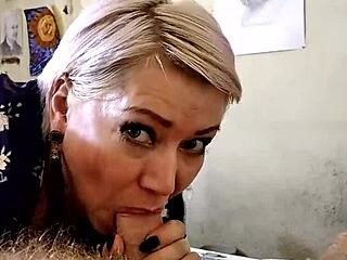 hey, you gotta see this mature blonde milf aimee deepthroat like a pro