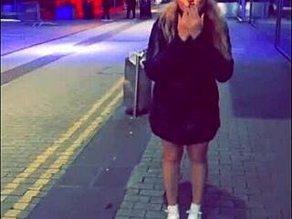 naughty london lover flashes big black cock for interracial facial cumslut fun