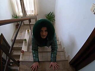 slutty mature orgasms sucking cock in down jacket fetish preview