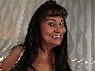 i wiggle my saggy tits while fingering my huge hairy pussy lips