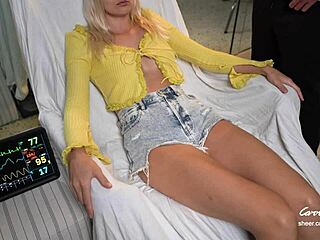 fake doc check turns into squirting orgasm explosion