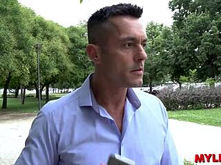 Chubby Milf Rides Stranger Cock in Park Ravish