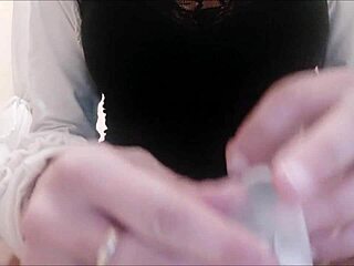 quarantined milf patient spreads for solo speculum gyno exam insertion closeup