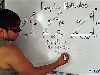 University Student Nerd Learns Sexual Trigonometry From Teacher