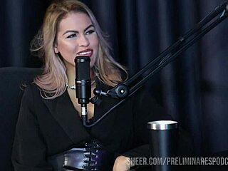 Ariane Kimiko's Best Teasing Moments In Sheer Red Lingerie Podcast Part 1