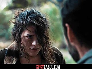 Cheating Hubby Roughly Fucks Homeless Slutty Brunette Cowgirl