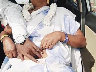 Beautiful Indian car sex with dirty talk