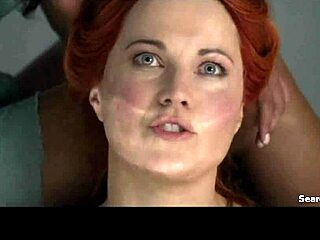 Lucy Lawless and Katrina Law Topless Handjob Scenes in Spartacus.