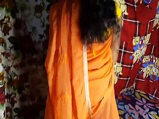 ohh fuck i got my desi ass pounded naked in saree blouse mare style anal deep