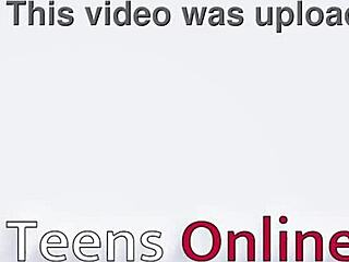 Classmate edges teases 18 year old redhead dripping wet