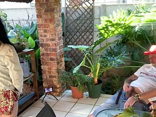 Hot couple mutual masturbation outdoors upskirt closeup