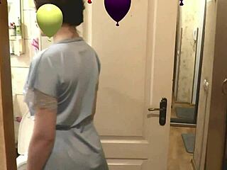 mature beauty showers naked with young nudist babe wet natural tits