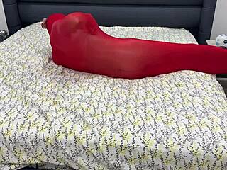 Bound Pantyhose Mummification Nylon Cocoon Stretching