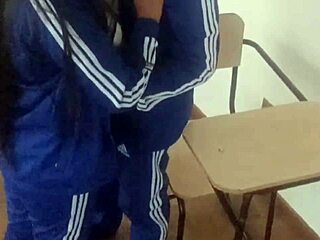 WTF! Cute Student Loses Innocence In Classroom Fuck With Classmate