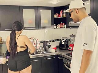 Boss Pays Mia Montiel For Rough Kitchen Pounding Session