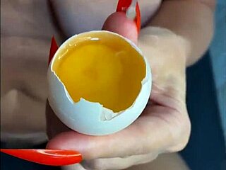 milf taboo eggs insemination handjob foodplay swollen pussy squirting