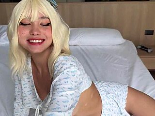 blonde teen fucked hard covered in hot sticky cum